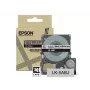 Epson cinta mate – gris/negro 18 mm (8 m) – LK-5ABJ, negro sobre gris, LK, Rhino, LabelWorks LW-C410, LabelWorks LW-C610, 1,8 cm, 8 m