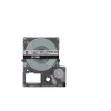 Epson cinta mate – gris/negro 18 mm (8 m) – LK-5ABJ, negro sobre gris, LK, Rhino, LabelWorks LW-C410, LabelWorks LW-C610, 1,8 cm, 8 m