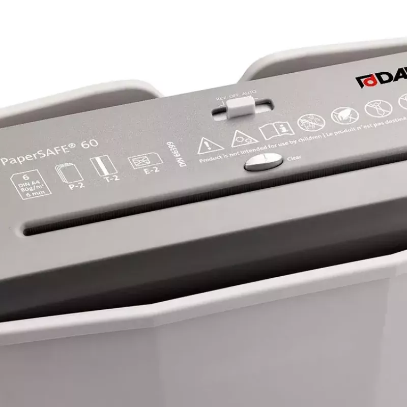 Destructora de documentos Dahle PaperSAFE 60 corte en tiras 70 dB 22 cm gris