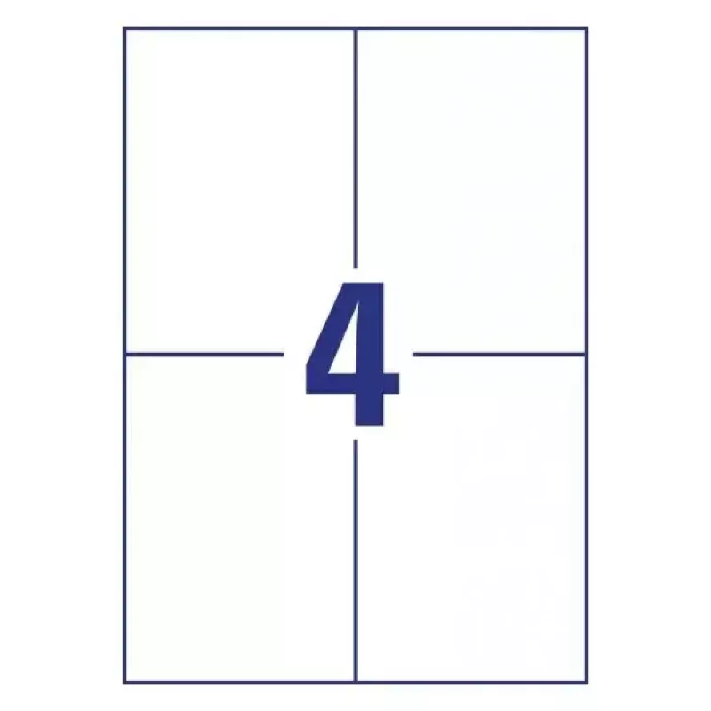 Etiqueta autoadhesiva rectangular AVERY LR3483-10
