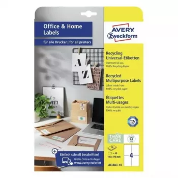 Etiqueta autoadhesiva rectangular AVERY LR3483-10