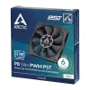 Ventilador Arctic P8 slim PWM PST 80mm perfil bajo 38,23 m³/h rodamiento fluido dinámico negro