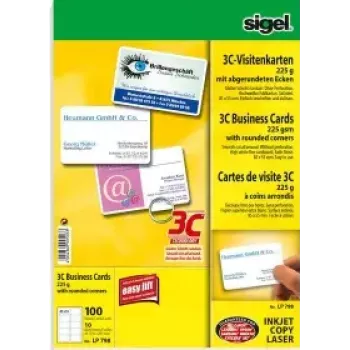 Tarjeta de visita Sigel LP798 100 unidades