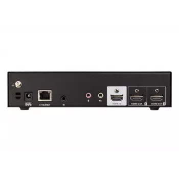 ATEN conmutador de presentación sin interrupciones con Quad V, HDMI, USB Type-A, Metal, Negro, 60 Hz, 15 m