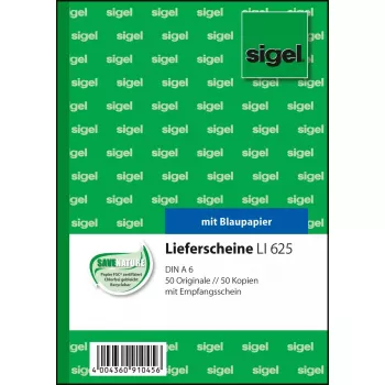 Formulario comercial Sigel LI625 A6 Verde Rosa Blanco