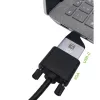 Adaptador gráfico USB Techly IADAP USBC-VGAC 1920 x 1200 píxeles negro, plateado