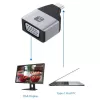 Adaptador gráfico USB Techly IADAP USBC-VGAC 1920 x 1200 píxeles negro, plateado