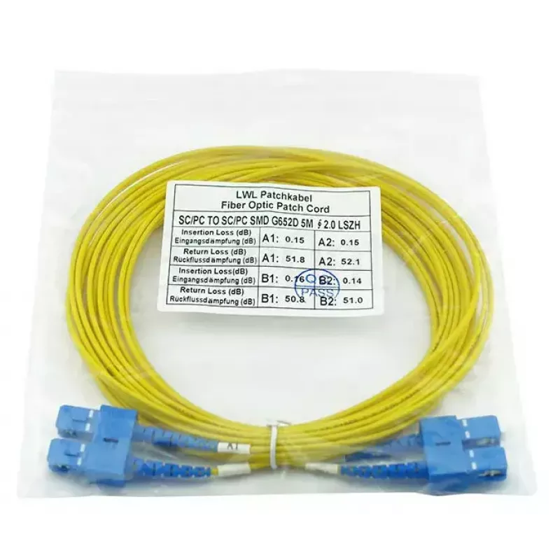 BlueOptics SFP3232BU2MK cable de fibra óptica InfiniBand 2 m SC amarillo