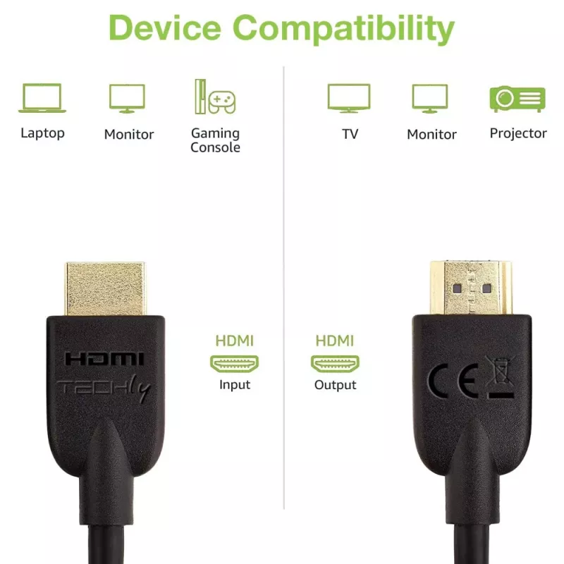 Techly ICOC HDMI2-4-010T cable HDMI 1 m HDMI Type A (estándar) negro