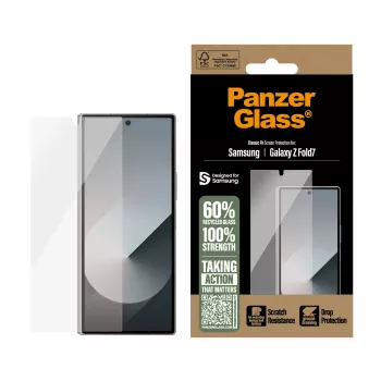 Protector de pantalla PanzerGlass para Samsung Galaxy Z Fold7 — Ultra-Wide Fit