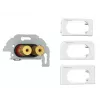 Kindermann Konnect Design Click placa de conexión de altavoces, bornes de tornillo (7456000414)