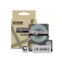 Cinta mate Epson – gris/negro 24mm (8m) – LK-6ABJ, negro sobre gris, LK, negro, gris, Epson, LabelWorks LW-C610, 2,4 cm