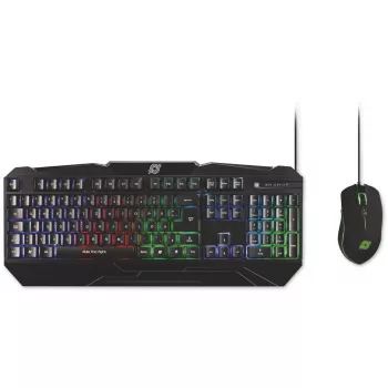 MediaRange MRGS102 Teclado y ratón gaming USB QWERTZ Negro RGB