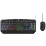 MediaRange MRGS102 Teclado y ratón gaming USB QWERTZ Negro RGB