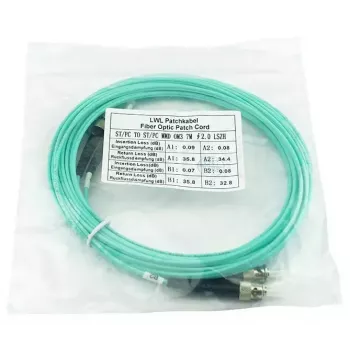 BlueOptics SFP3333EU0.5MK cable de fibra óptica InfiniBand 0,5 m ST aqua