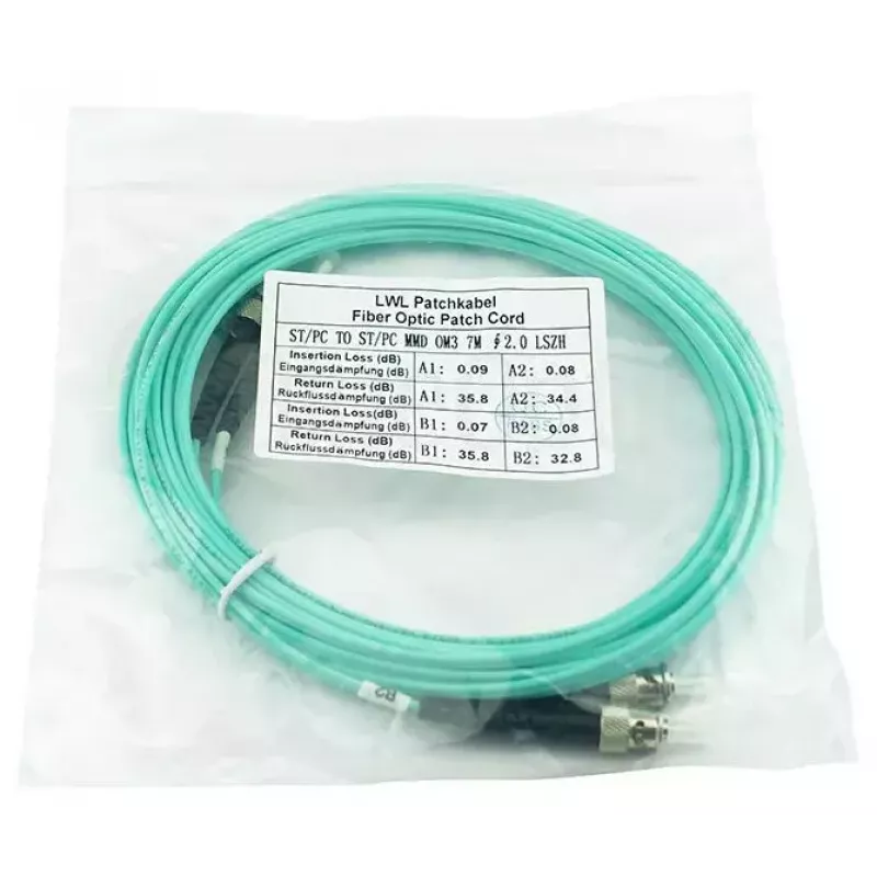 BlueOptics SFP3333EU0.5MK cable de fibra óptica InfiniBand 0,5 m ST aqua