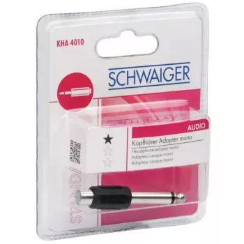 Adaptador RCA Schwaiger KHA4010 533 6,3 mm negro