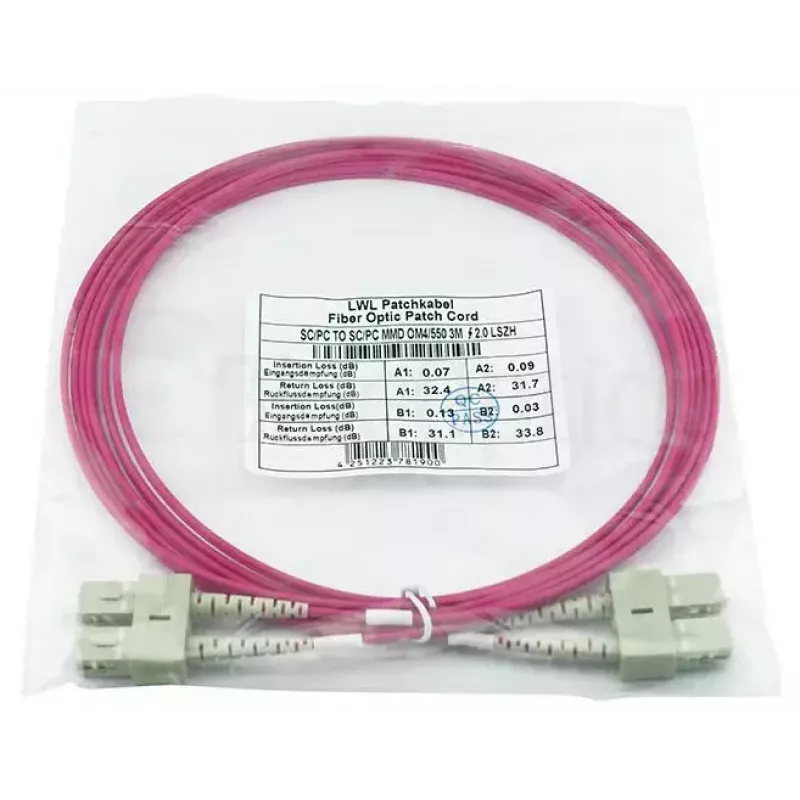 Cable de fibra óptica BlueOptics SFP3232FU0.5MK 0,5 m SC OM4