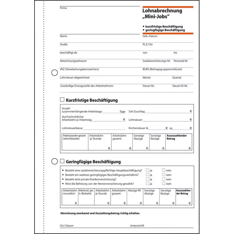 Formulario comercial Sigel LO519