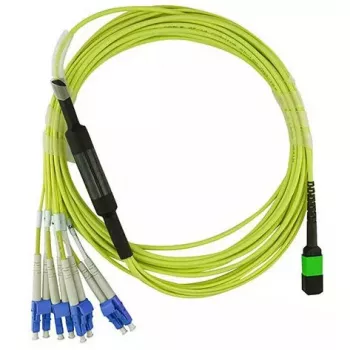 BlueOptics CBL-MPO12-4LC-SMF-5M-BO cable de fibra óptica InfiniBand MPO 4x LC 5 m