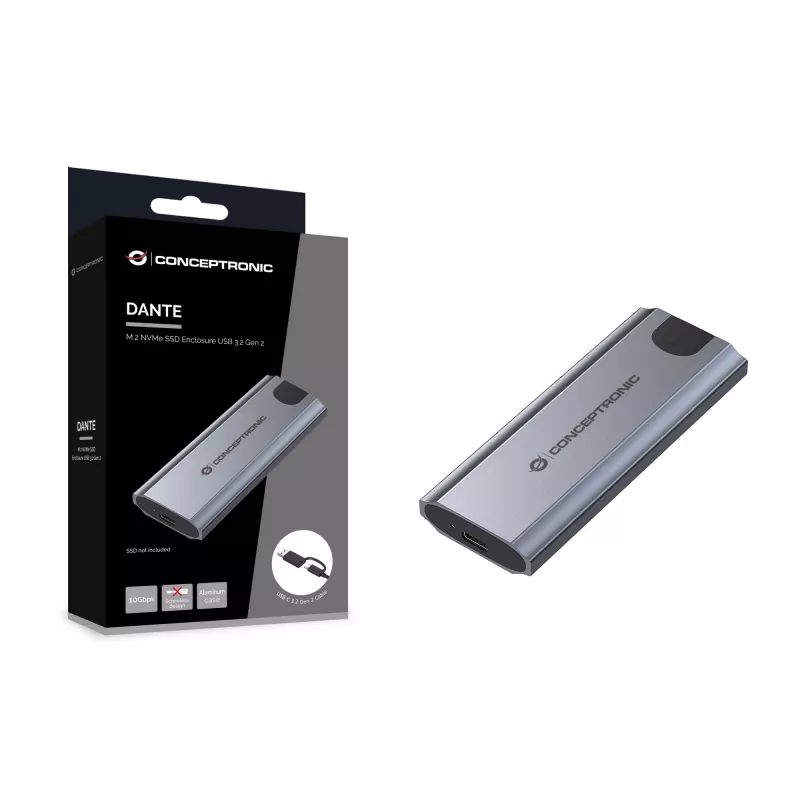 Carcasa para SSD M.2 NVMe Conceptronic DANTE05G USB 3.2 Gen 2