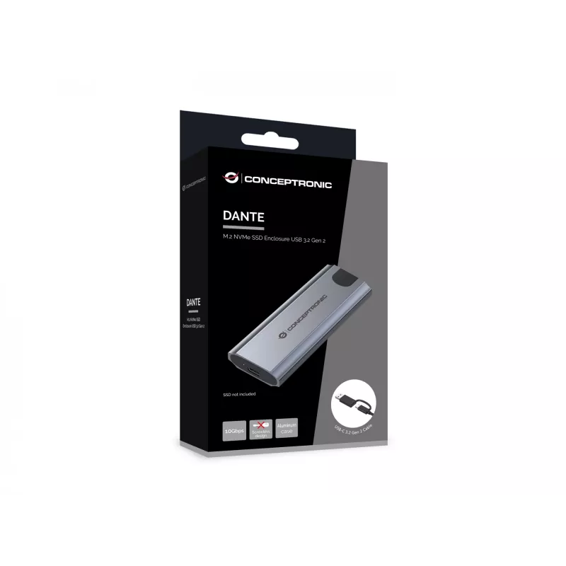 Carcasa para SSD M.2 NVMe Conceptronic DANTE05G USB 3.2 Gen 2