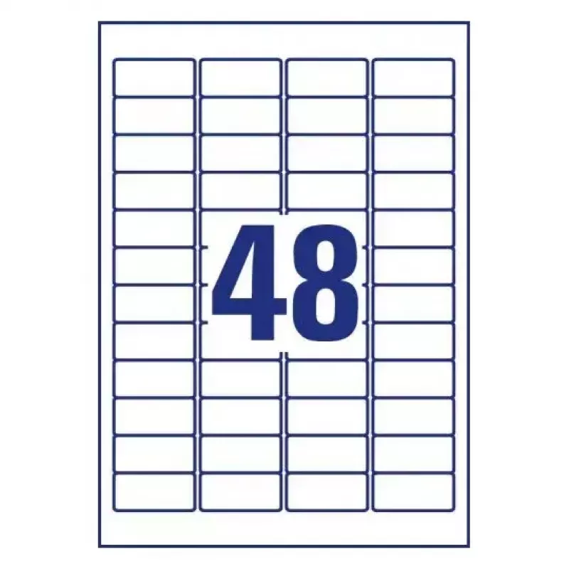 Etiqueta de impresora autoadhesiva AVERY L4778-8