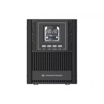 Conceptronic ZEUS52E1K 1000VA 900W SAI torre online, IEC, doble conversión (online), 1 kVA, 900 W, senoidal, 220 V, 240 V