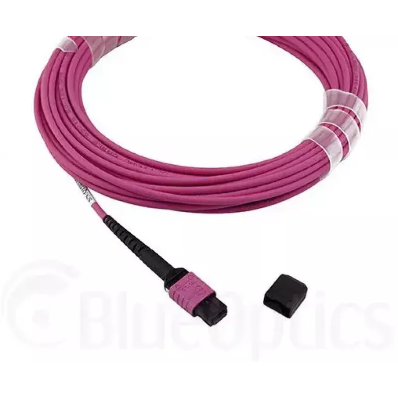 BlueOptics CBL-MPO12-4LC-OM4-15M-BO Cable de fibra óptica InfiniBand MPO 4x LC 15 m