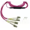 BlueOptics CBL-MPO12-4LC-OM4-15M-BO Cable de fibra óptica InfiniBand MPO 4x LC 15 m