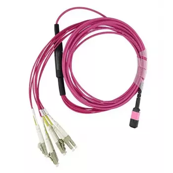 BlueOptics CBL-MPO12-4LC-OM4-15M-BO Cable de fibra óptica InfiniBand MPO 4x LC 15 m