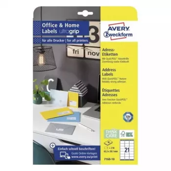 Etiqueta autoadhesiva rectangular Avery 7160-10