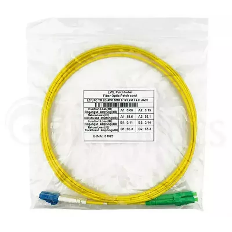 Cable de fibra óptica BlueOptics SFP3131BU5MS LC G.657.A1 5 m amarillo