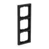 Busch-Jaeger tapa 1723-885K negro, termoplástico, sin tornillos, 80×222×11 mm
