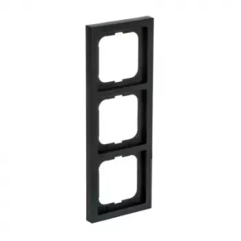 Busch-Jaeger tapa 1723-885K negro, termoplástico, sin tornillos, 80×222×11 mm