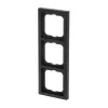 Busch-Jaeger tapa 1723-885K negro, termoplástico, sin tornillos, 80×222×11 mm