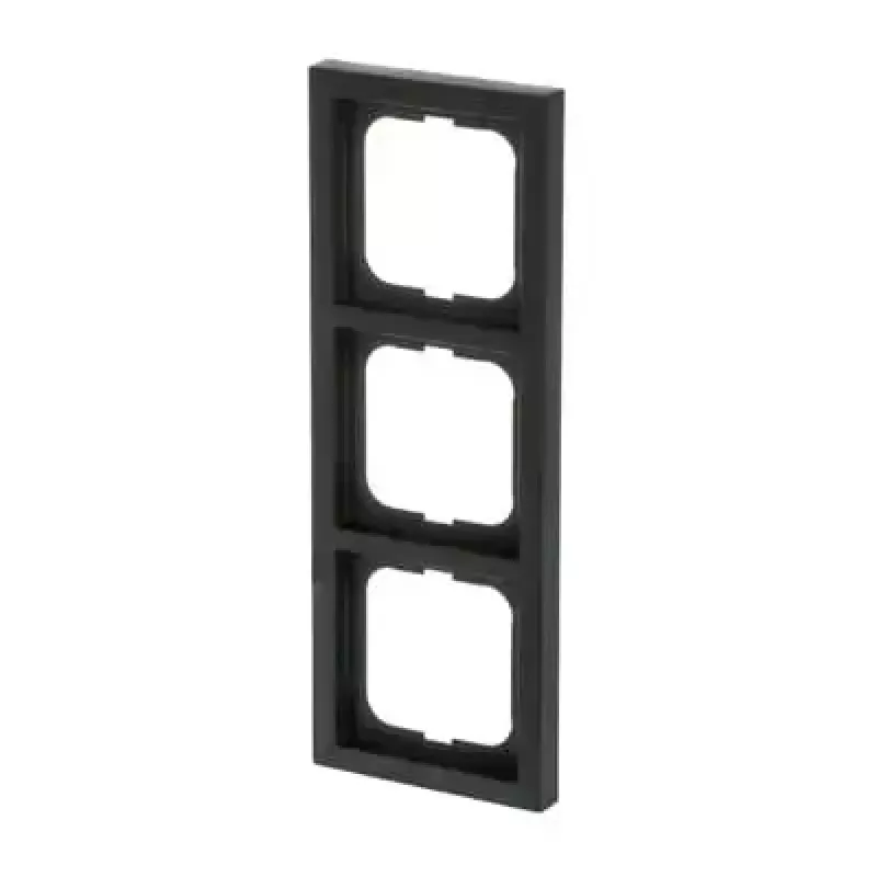 Busch-Jaeger tapa 1723-885K negro, termoplástico, sin tornillos, 80×222×11 mm