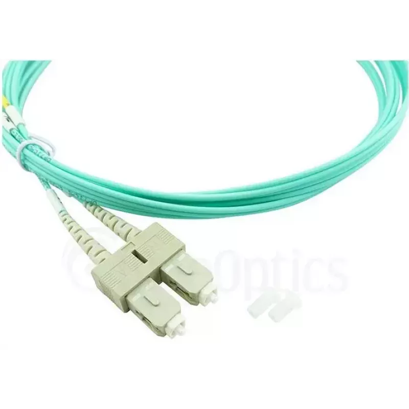BlueOptics 055702T512000007.5M-BO Cable de conexión de fibra óptica dúplex (compatible con Corning), LC-UPC/SC-UPC, multimodo OM3 50/125 µm, 7,5 m