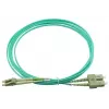 BlueOptics 055702T512000007.5M-BO Cable de conexión de fibra óptica dúplex (compatible con Corning), LC-UPC/SC-UPC, multimodo OM3 50/125 µm, 7,5 m