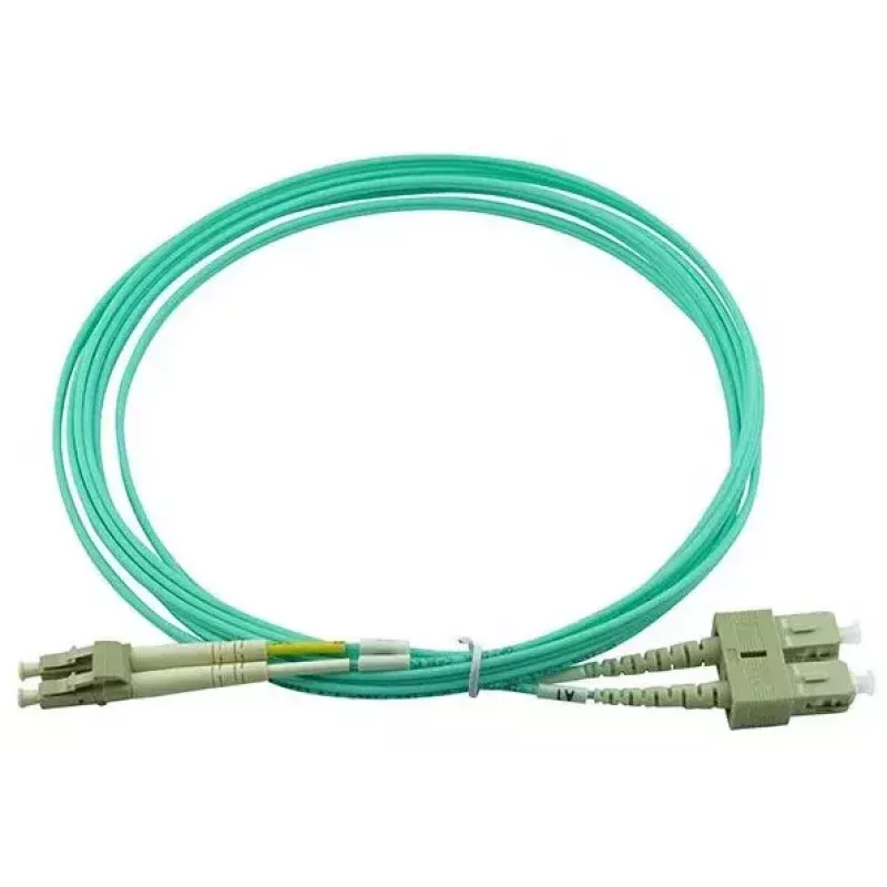 BlueOptics 055702T512000007.5M-BO Cable de conexión de fibra óptica dúplex (compatible con Corning), LC-UPC/SC-UPC, multimodo OM3 50/125 µm, 7,5 m
