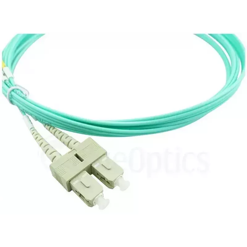 BlueOptics 055702T512000007.5M-BO Cable de conexión de fibra óptica dúplex (compatible con Corning), LC-UPC/SC-UPC, multimodo OM3 50/125 µm, 7,5 m
