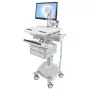Carro multimedia Ergotron StyleView aluminio gris blanco
