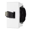 Toma de corriente USB C Kindermann 7464000620 Negro Blanco