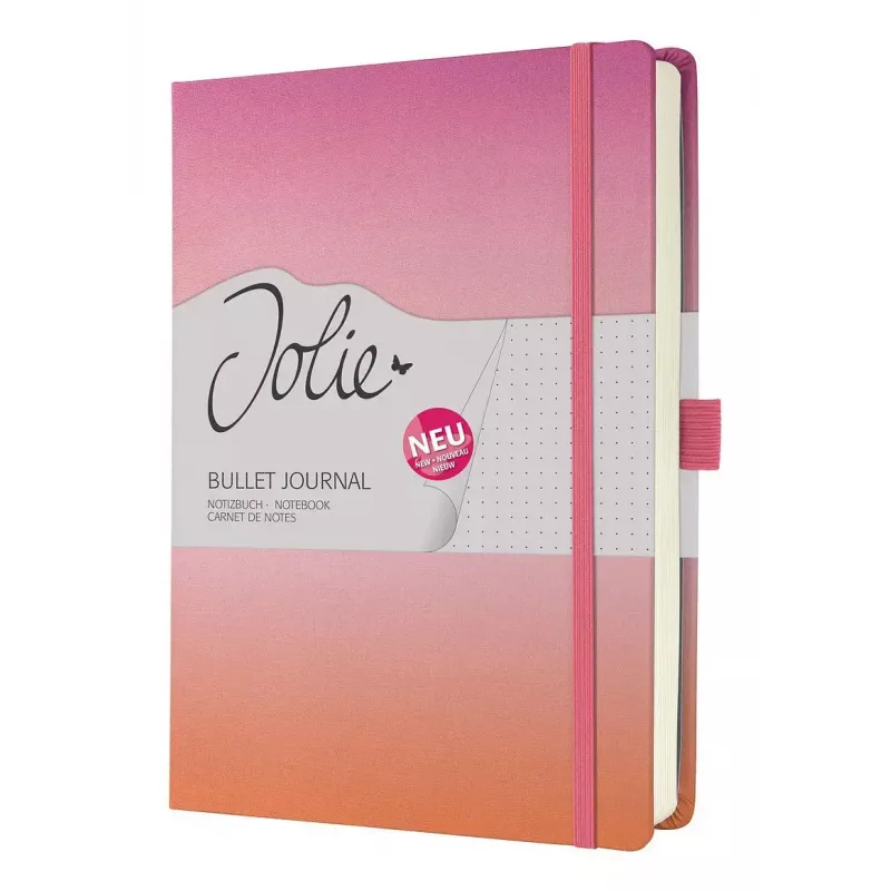 Cuaderno Sigel Jolie JB103 A5+ 100 hojas Naranja Rosa