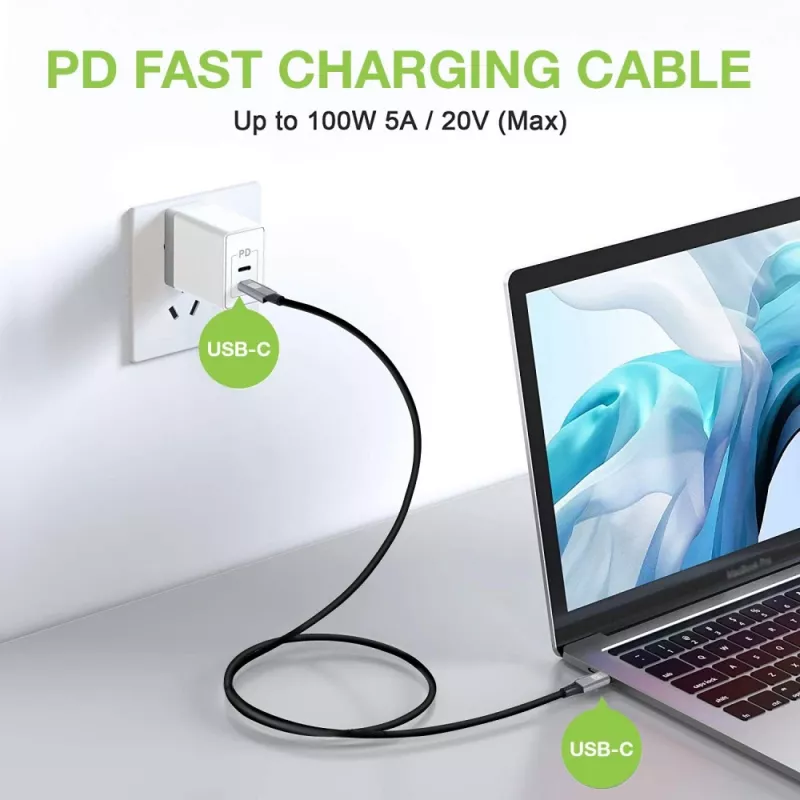 Techly ICOC-MUSB322-CM-010 Cable USB 3.2 Gen 2, USB-C macho, 1 m, negro