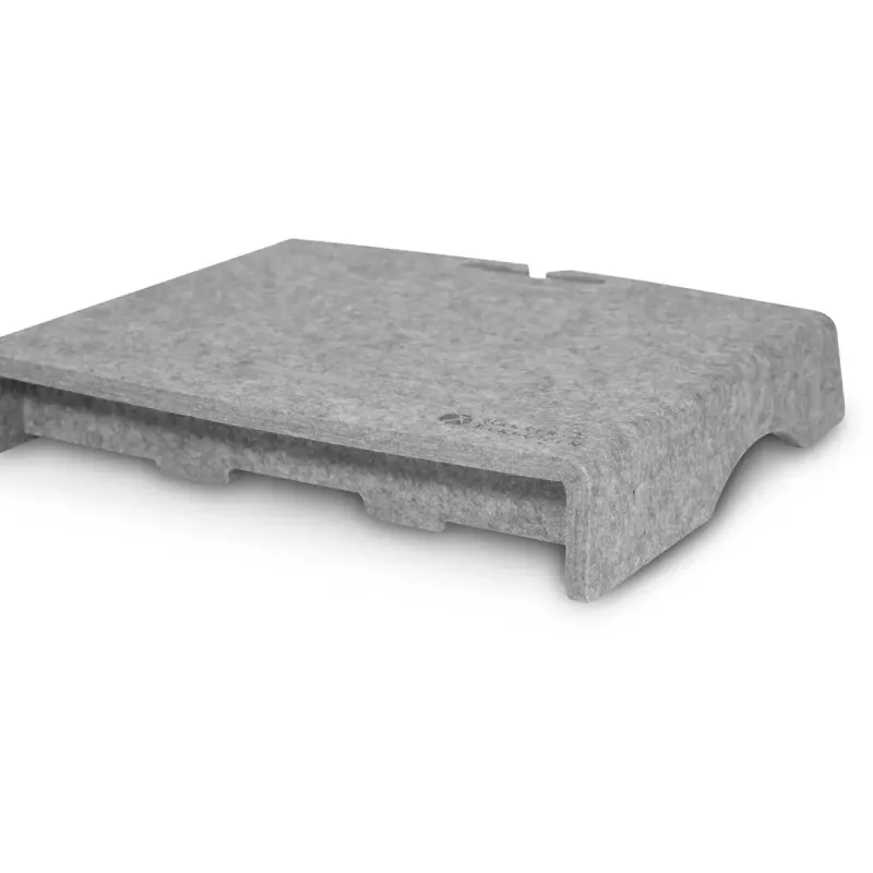 BakkerElkhuizen Q-Riser 50 Circular 76,2 cm Escritorio Gris