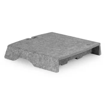 BakkerElkhuizen Q-Riser 50 Circular 76,2 cm Escritorio Gris