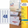 Etiqueta autoadhesiva Avery J4791-25 rectángulo redondeado