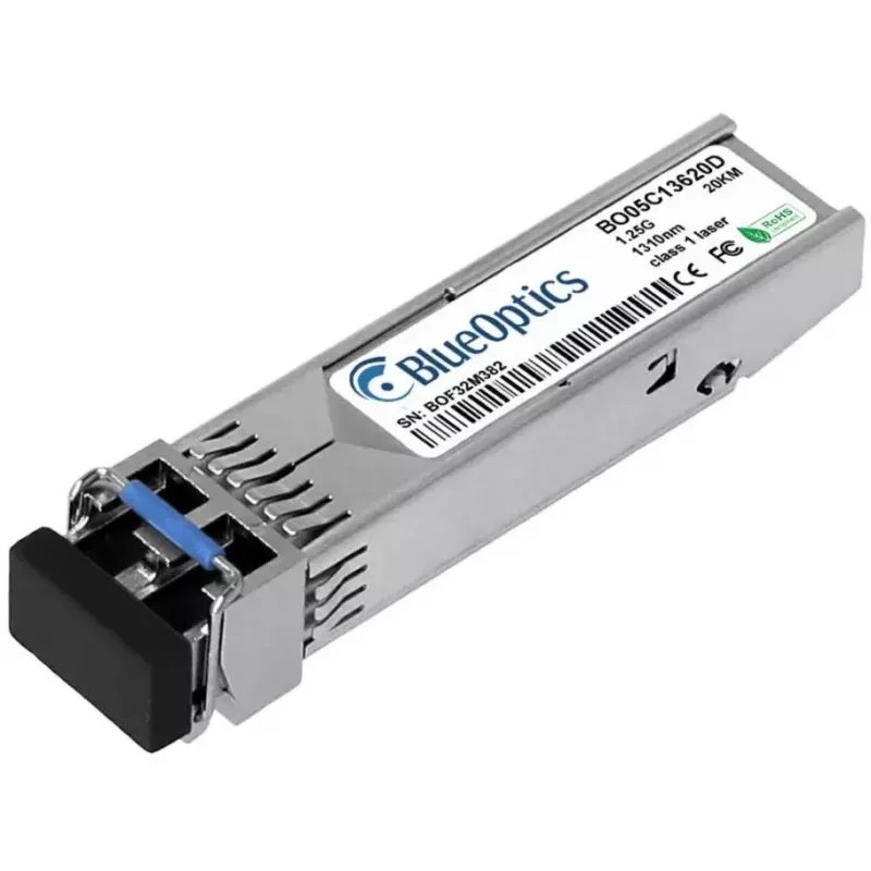 Módulo transceptor de fibra óptica BlueOptics OM-SFP-GIGABIT-SINGLE-MODE-20-BO 20000 m
