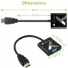Adaptador de cable Techly convertidor HDMI a VGA con conector jack de audio